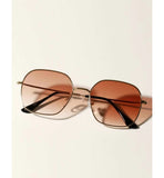Shein- Metal frame sunglasses with clipboard