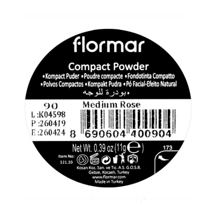 Flormar 11Gt-C Compact Powder 90 Medium Rose