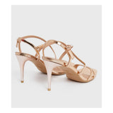 New Look- Rose Gold Metallic Strappy Stiletto Heel Sandals For Women
