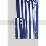 Montivo Blue Multi Stripes Men Shirt