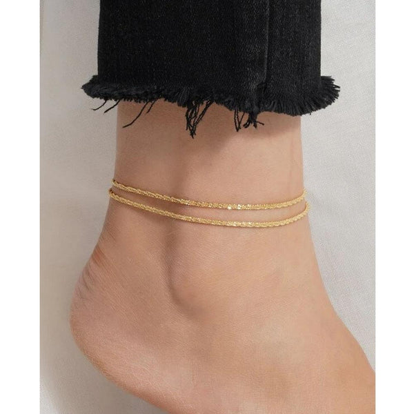 Shein- Minimalist Layered Anklet