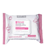 Evoluderm- Make Up Remover Wipes All Skin Types 25Pcs