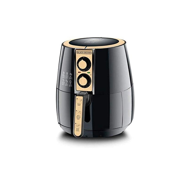 Black+Decker- Air Fryer Performance Range Aero Fry- Black/Gold, 4 litres, AF300-B5