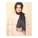 Modanisa- Ozsoy Gray - Plain - Cotton - Pashmina - Shawl