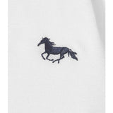 Shein- Men Horse Embroidered Contrast Collar Polo Shirt