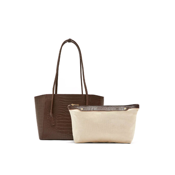 Ella- Long Strap Croc Tote Bag