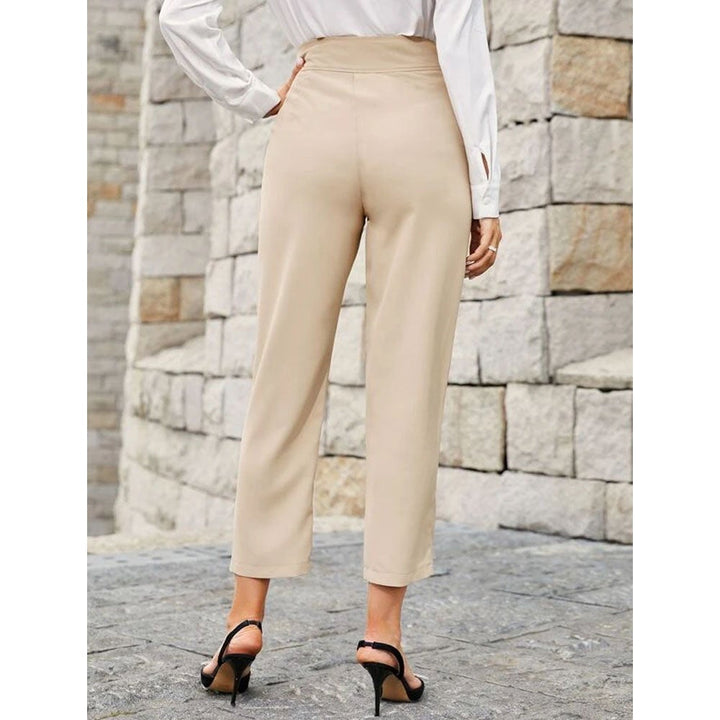 Shein- FARAH High Waist Plicated Detail Pants