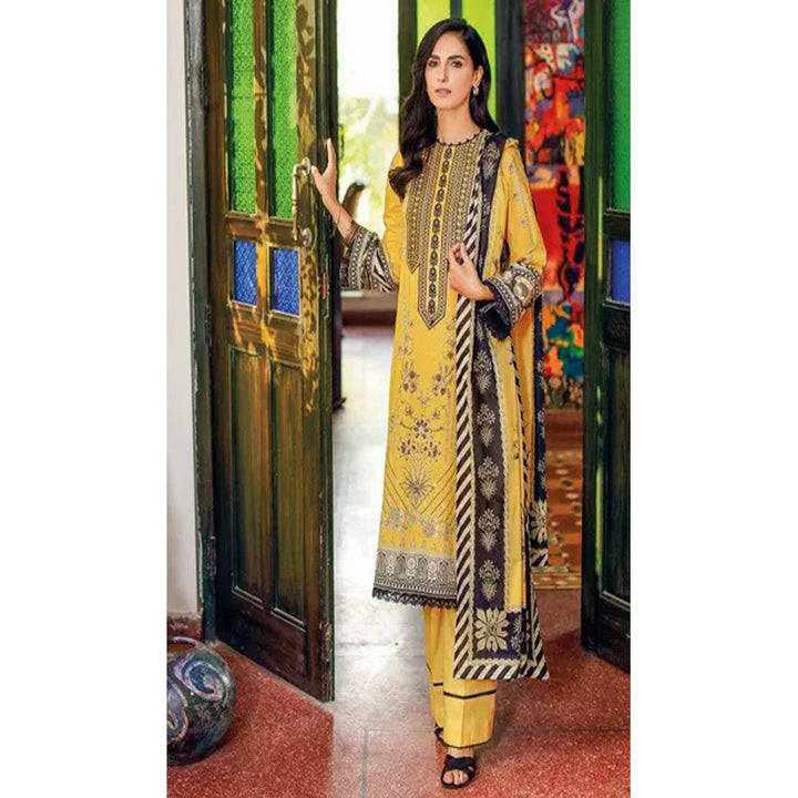 Gul Ahmed- 3PC Digital Printed Lawn Unstitched Embroidered Suit CL-22083