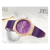 Naviforce - NF5005 Date Function Mesh Analog Ladies Watch - Purple