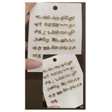 Jewels By Noor- set of 26 pairs of alphabet studs