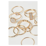 H&M- 10-pack rings Gold-coloured
