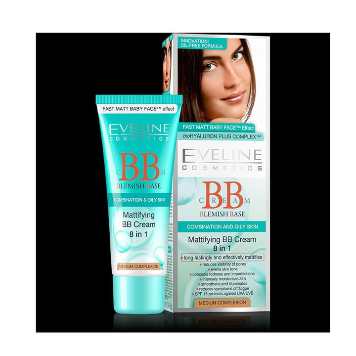 Eveline- MATTIFYING 8IN1 B.B CREAM LIGHT, 40ml