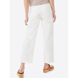 Montivo FA White Cropped Wide Straight Jeans