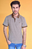 IGNITE- Men's Classic Yarn Dyed Polo - Brown by Ignite Discounted priced at #price# | Bagallery Deals