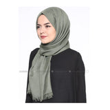 Modanisa- Mervin Şal Khaki - Plain - Pashmina - Shawl