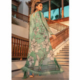 Hemline By Mushq- Embroidered Lawn Suits Unstitched 3 Piece MQ22SS HM22-02B- Fresh Sage