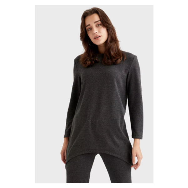 Defacto- Asymmetric Ribbed Top