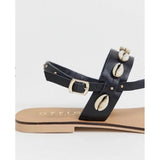 Asos Design- Office Shell Studded Toe Loop Sandals