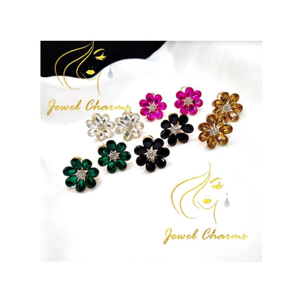 Jewel charms- Crystal Flower Tops