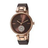 Anne Klein- Womens Swarovski Crystal Accented Mesh Bracelet Watch