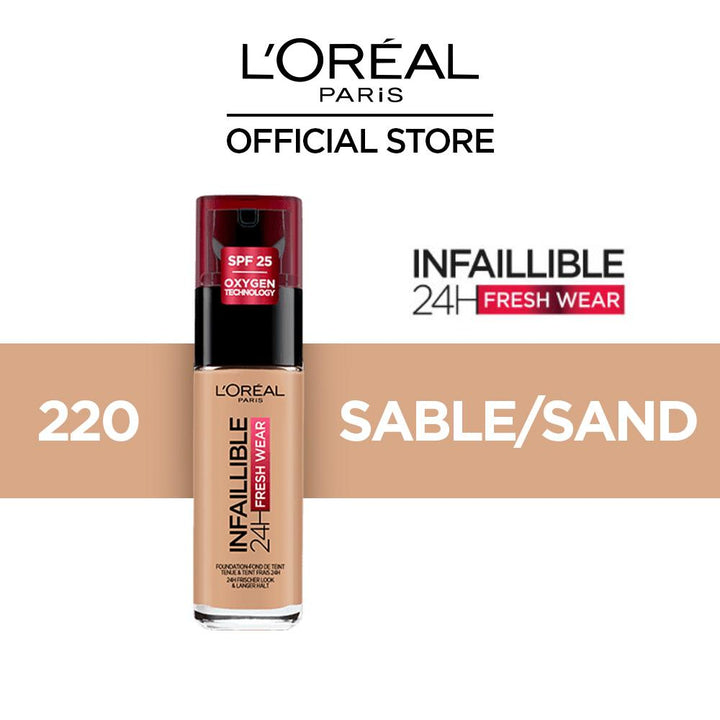 Infallible 24H Fresh Wear Breathable Liquid Foundation 220 Sable/Sand