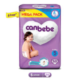 Canbebe Comfort Dry Diapers Mega Pack Junior Size 5- 66 Pcs (11 to 25 Kg)