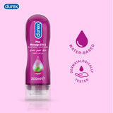 Durex Play 2 in 1 Lube Water Based Intimate Lube and Massage Gel with Soothing Aloe Vera 200ml