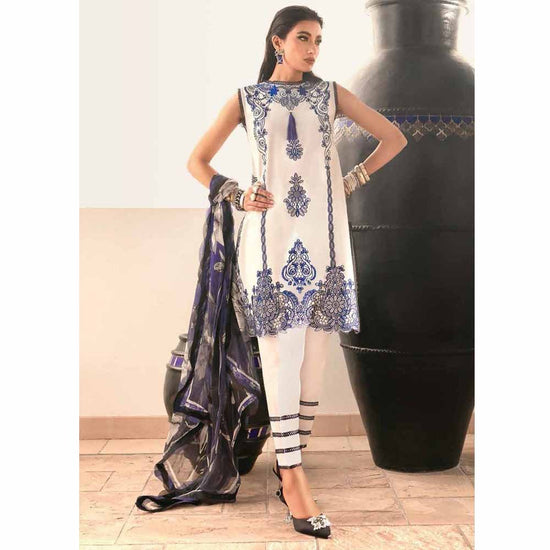 Hemline By Mushq- Embroidered Lawn Suits Unstitched 3 Piece MQ22SS HM22-02A- Oriental Tale
