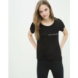 Koton- Printed T-Shirt - Black