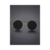 Shein- Black Round Frame Sunglasses For Men