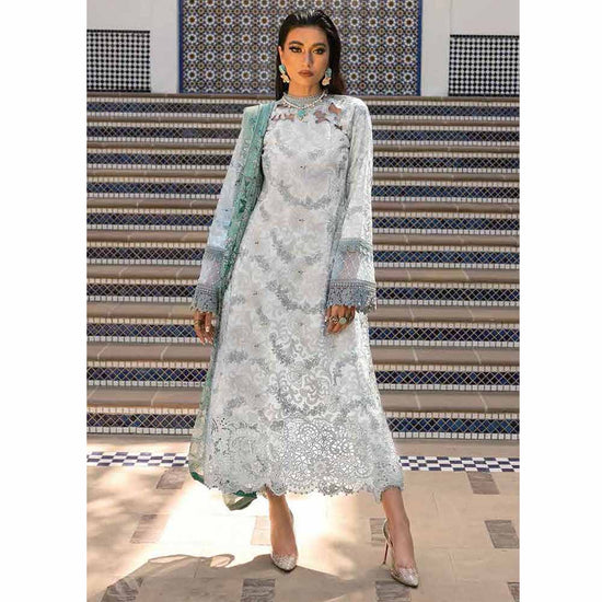 Hemline By Mushq- Embroidered Lawn Suits Unstitched 3 Piece MQ22SS HM22-06B- Surf Spray