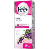 Veet- Easy Gel Face Wax Strips Normal- 12 strips