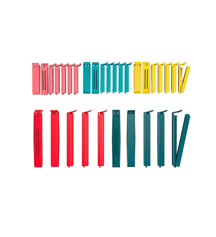 Ikea- Bevara Sealing Clip, Set Of 30, Assorted Colours Mixed Colours, Assorted Sizes Mixed Sizes