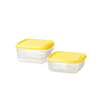Ikea- Pruta Food Container, Transparent, Yellow, 0.6 L by IKEA priced at #price# | Bagallery Deals
