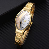 Dama Rusa- Gold Half Cut Luxury Watch for Women- TM-W-28