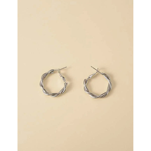 Shein- Twist Hoop Earrings