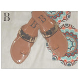 Burgandy By Laraib- Brown kolapuri Flat For Women