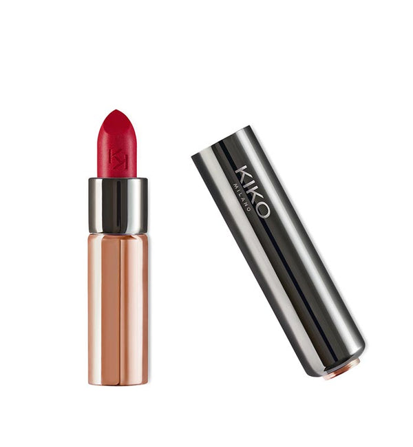 Kiko Milano- Gossamer Emotion Creamy Lipstick 113 Pearly Tulip Red