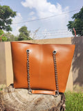 BZY Bag With Long Chain Handle-Mustard