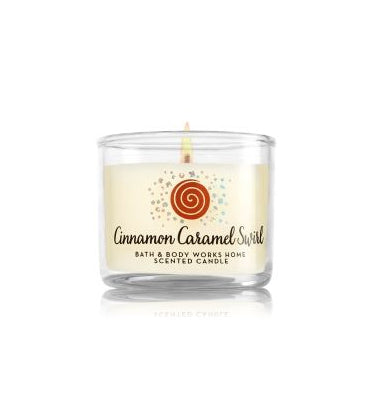 Bath & Body Works- Cinnamon Caramel Swirl Mini Candle