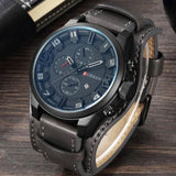 Curren- 8225 Men’s Mesh Chain Wrist Watch- Black & Grey
