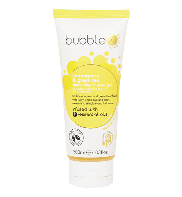 Bubble T Cosmetics- Shower Gel In Lemongrass & Green Tea (200ml) by Bagallery Deals priced at #price# | Bagallery Deals