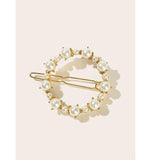 Shein- Round Decorative Pin Decorated With Faux Pearl One Piece