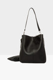Bagmori- Black Womens Bag With Magnet Snaps M000002769