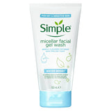 Simple- Water Boost Micellar Facial Gel Wash,150ml