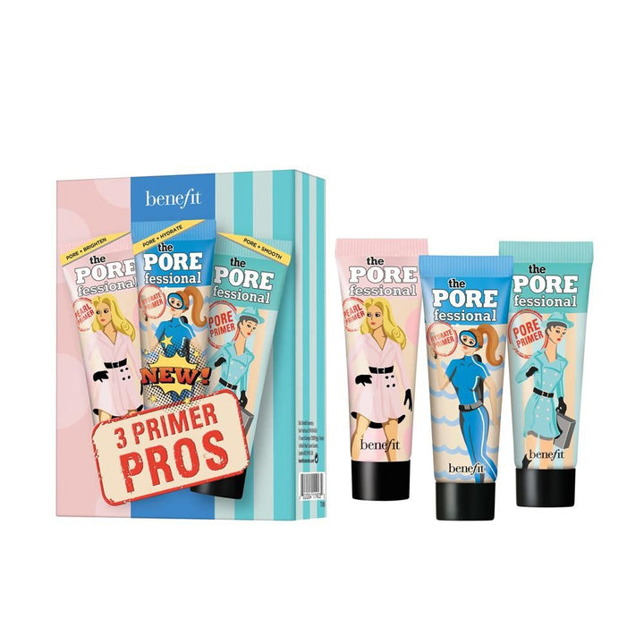 Benefit- 3 Primer Pros Hydrating, Brightening & Smoothing Primer Trio