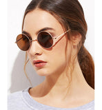 Shein- Brown Round Sunglasses