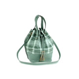 Silk Avenue - AG00622 - Emerald Women's Drawstring Bucket Bag