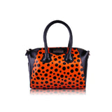 Silk Avenue - LS0075 - Orange Polka Dot Satchel Handbag