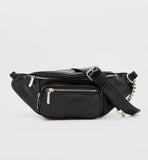 Bershka- Black Belt bag with chain by Bagallery Deals priced at #price# | Bagallery Deals